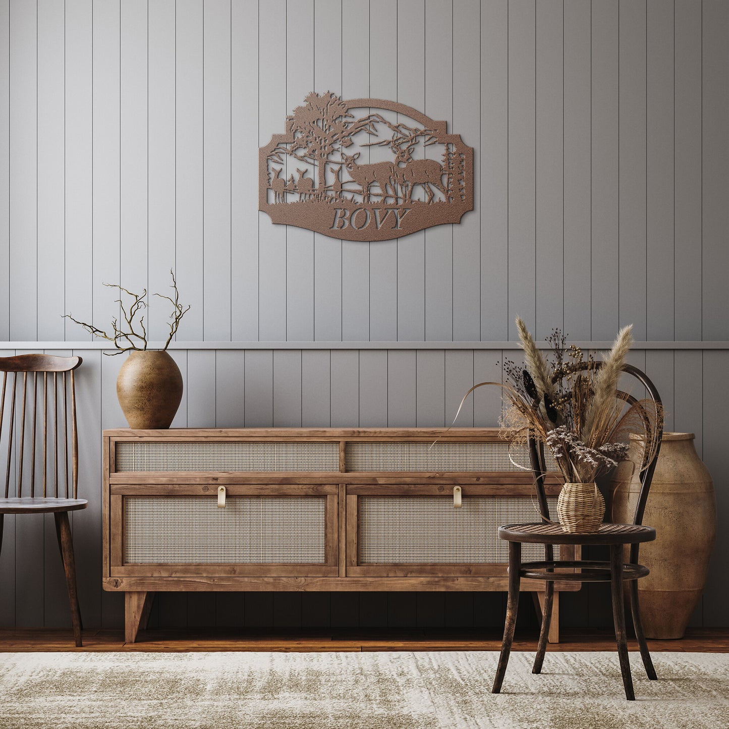 Deer metal signs