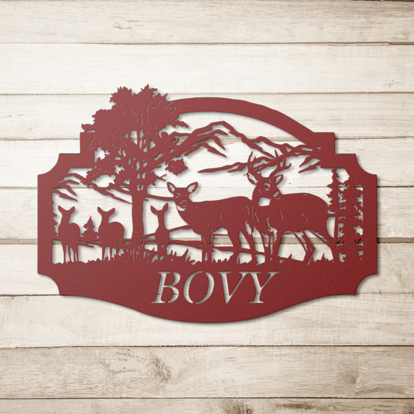 Deer metal signs