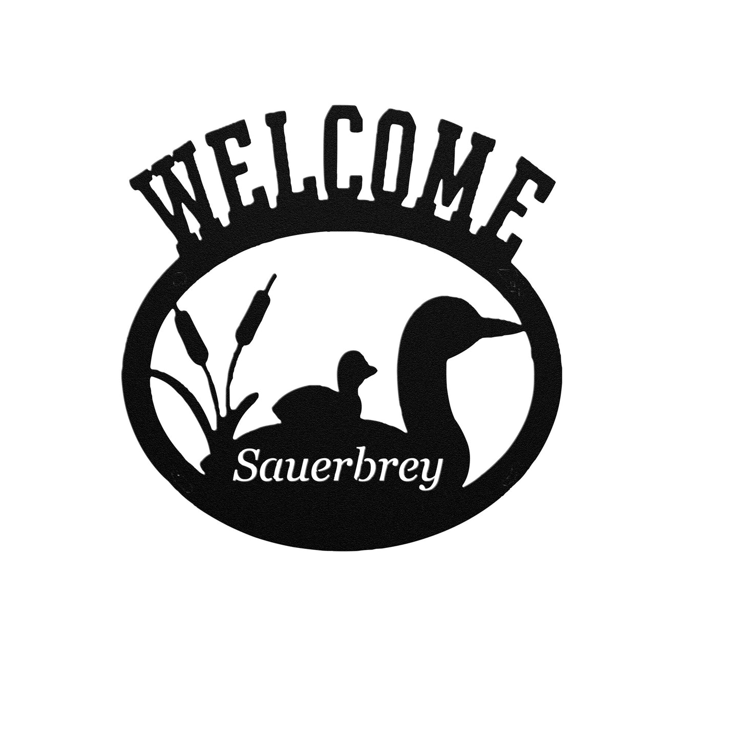 Duck Metal Sign