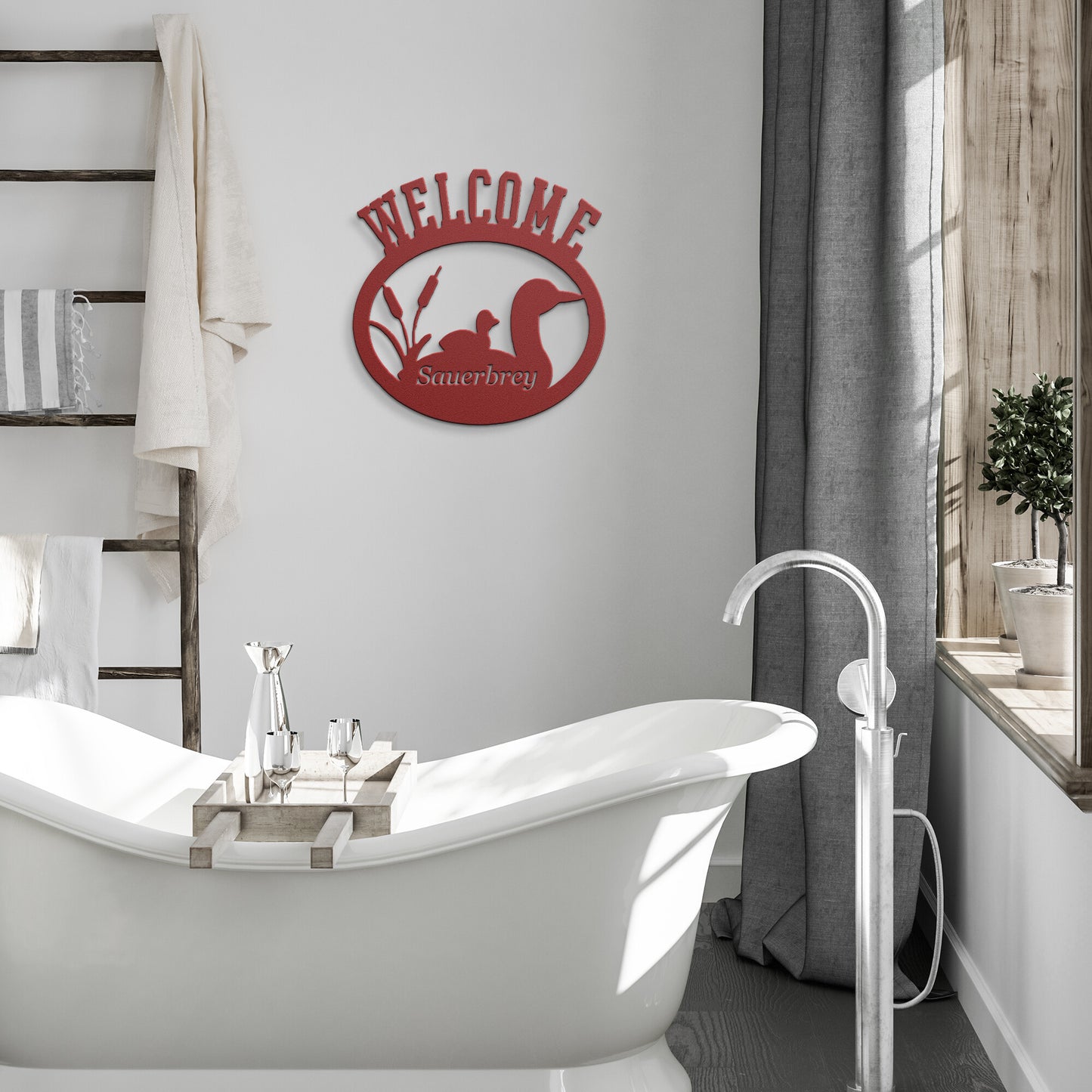 Duck Metal Sign