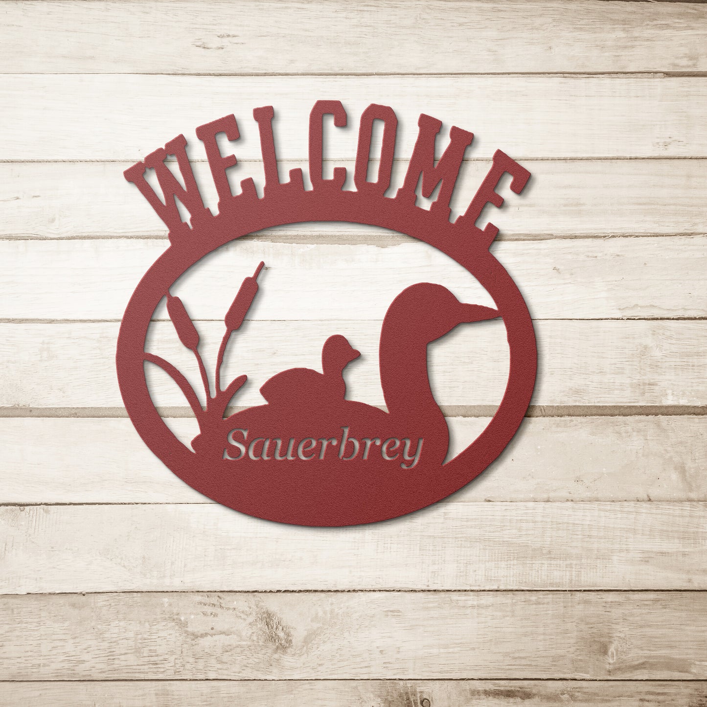 Duck Metal Sign