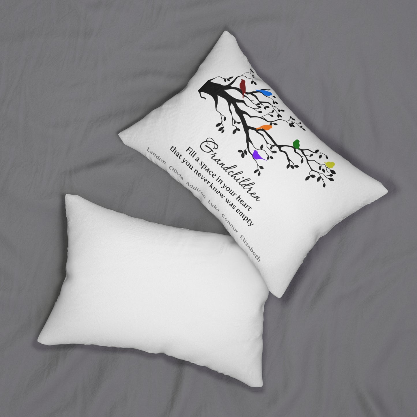 Personalized Grandparent Spun Polyester Lumbar