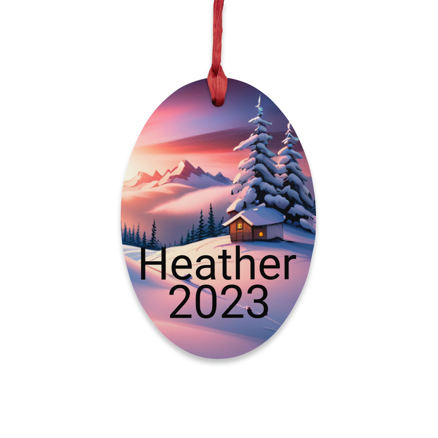Heather Wooden Ornaments