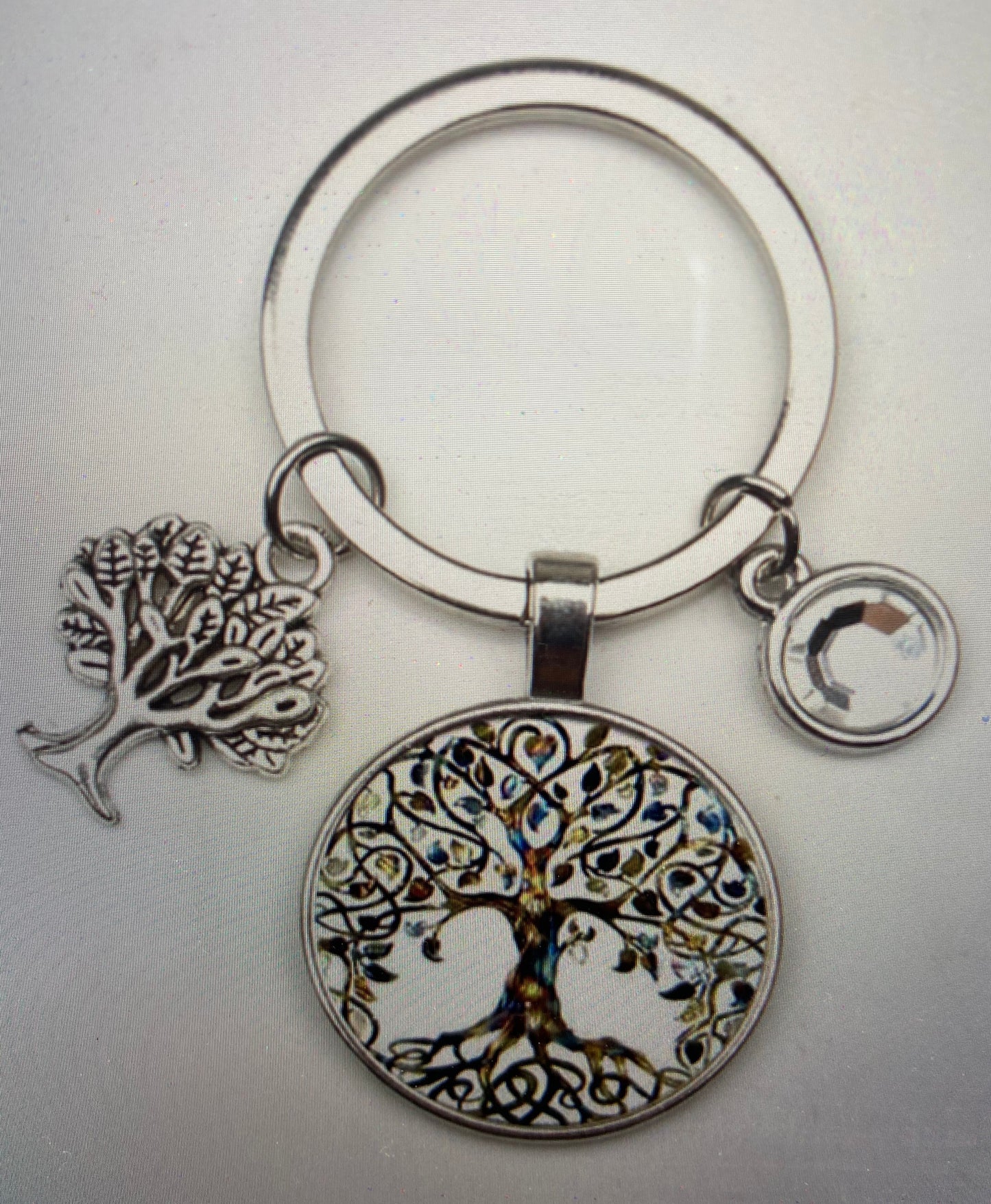Tree Of Life Keychain (Crystal Pendant & Tree Prendant)